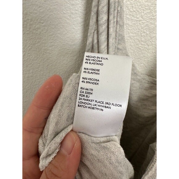 Free People Beach Twisted Open Back Full Length Jumpsuit Gray Women's XS NEW - Picture 9 of 10